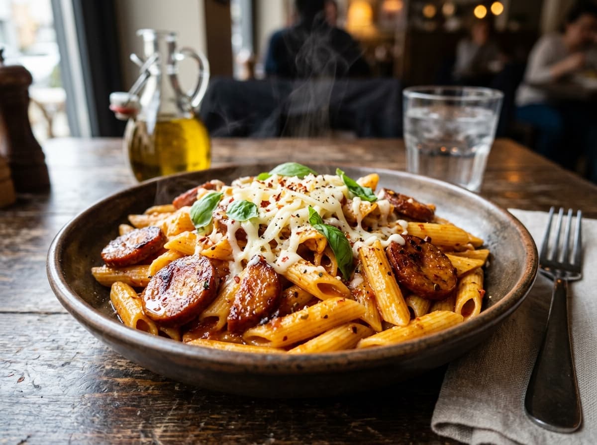 Sucuklu & Acılı Makarna (Arrabbiata)