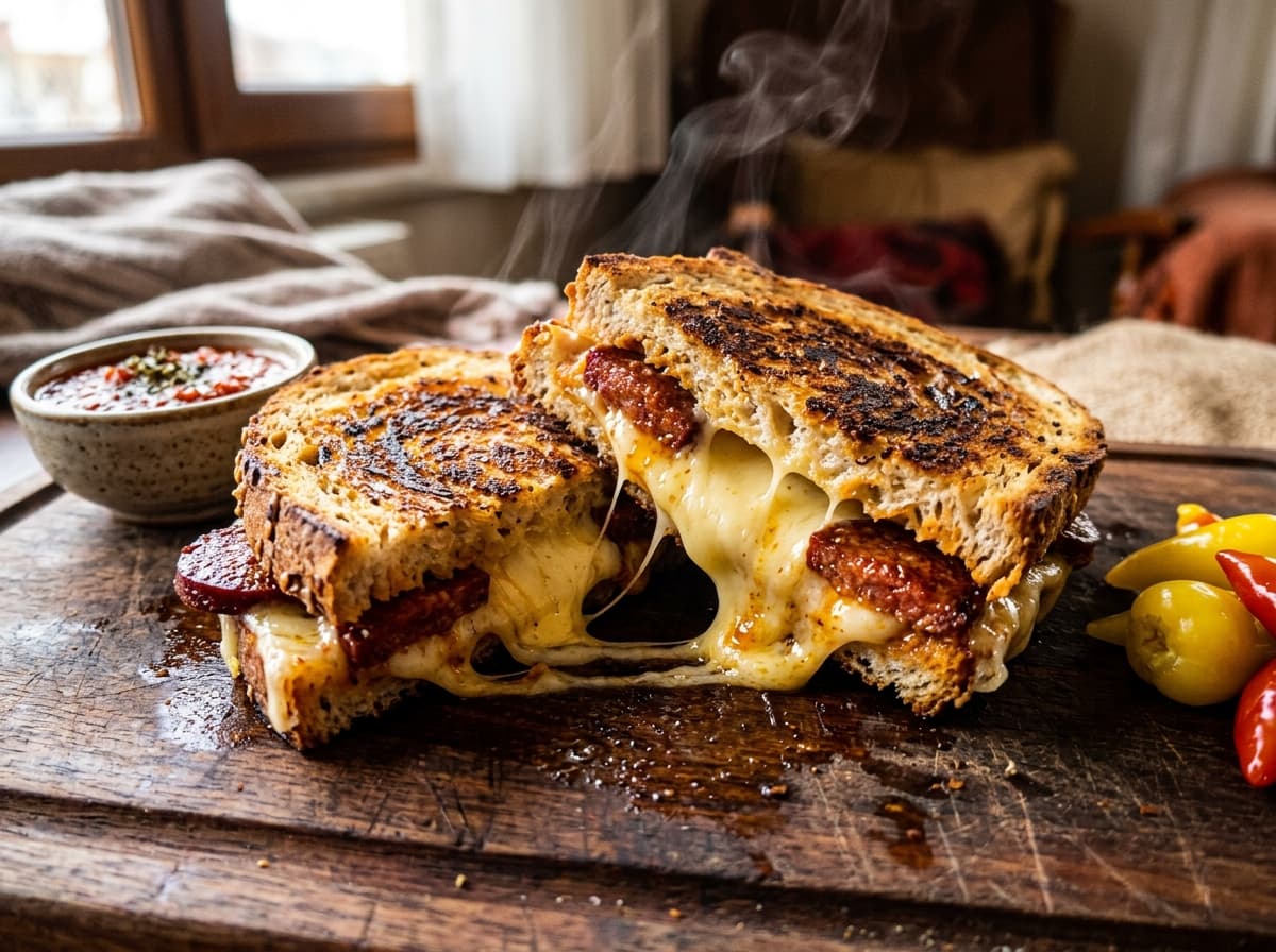 Ekşi Mayalı Kaşarlı Gurme Tost